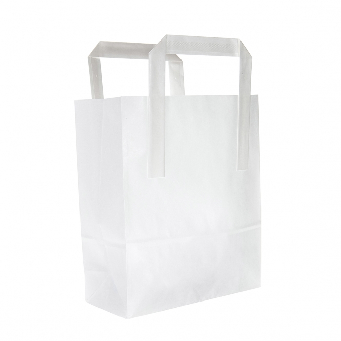 white paper bag food packaging