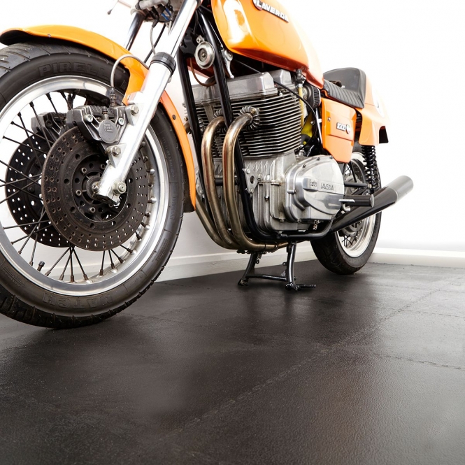 garage flooring ideas heavy industrial tiles