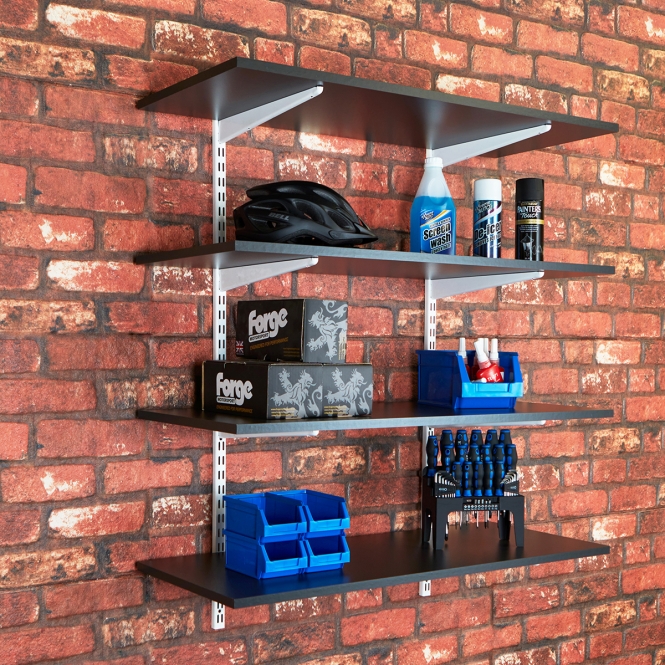 wall-mounted shelves