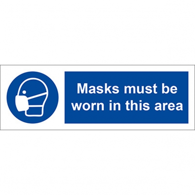 Masks Must Be Worn In This Area Safety Sign