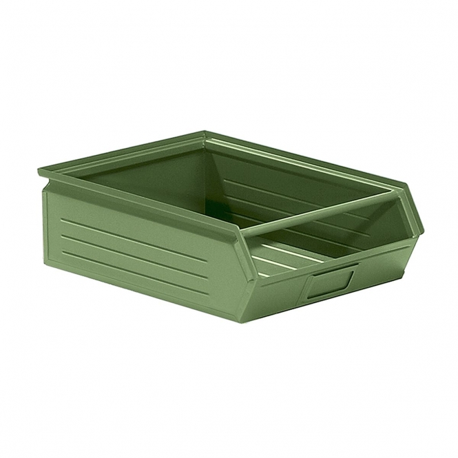 Metal Parts Bins with Green Painted Finish
