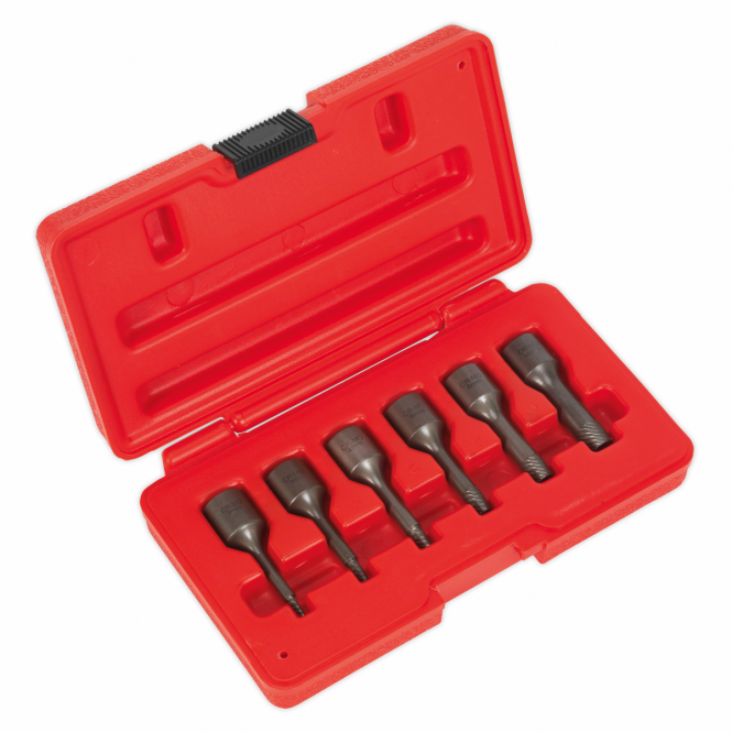 Sealey 6pc Screw Extractor Set | 3/8"Sq Drive