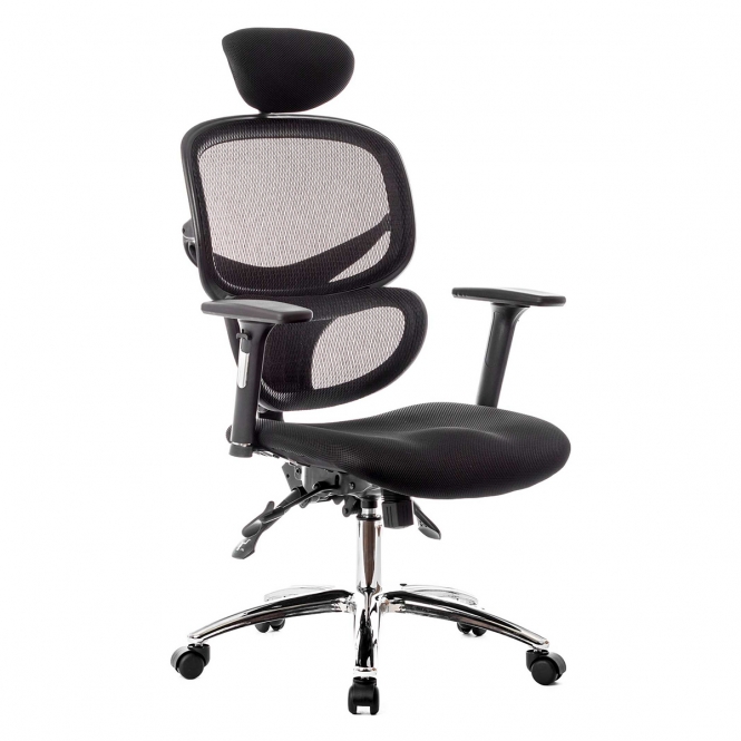 Mesh Office Chair With Headrest BiGDUG   1694422390 80432400 