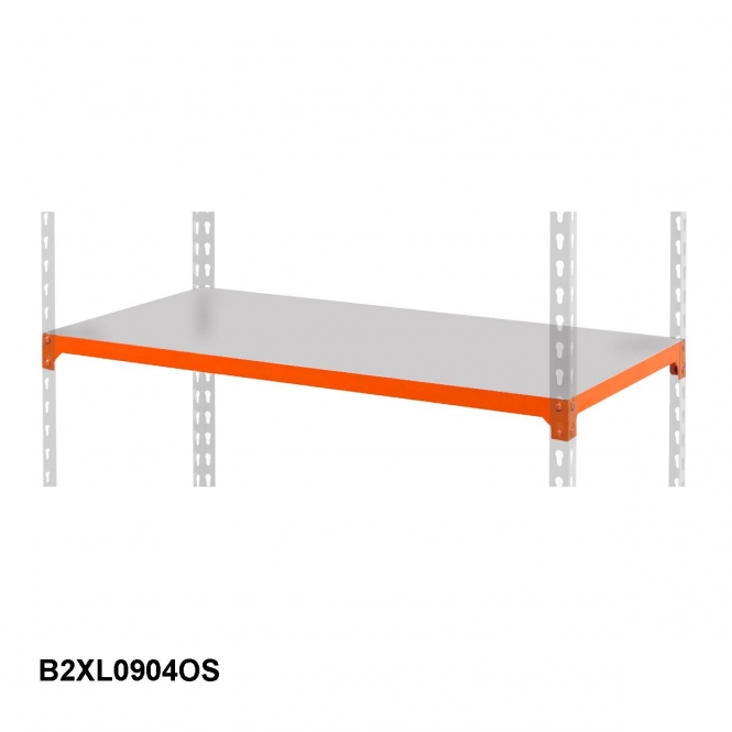 BiG200 Extra Steel Shelf 915w X 455d mm Orange 200kg UDL