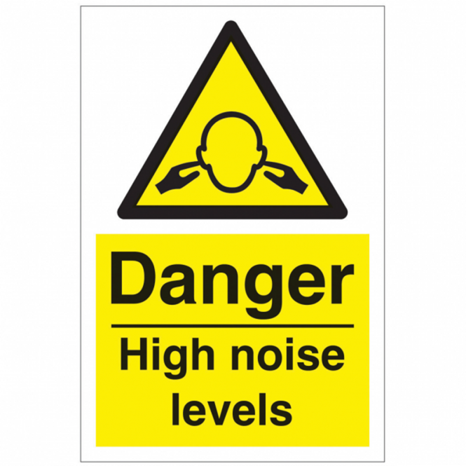 Danger High Noise Levels Safety Sign