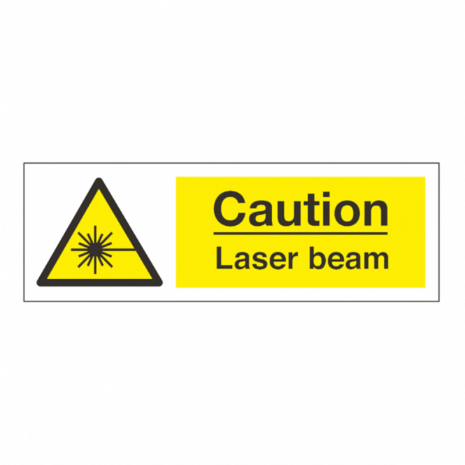 Caution Laser Beam Safety Sign