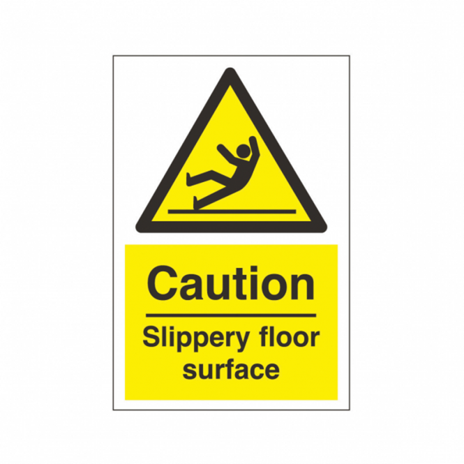 Caution Slippery Floor Surface Safety Sign