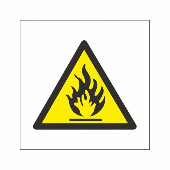 Flammable Symbol Safety Sign