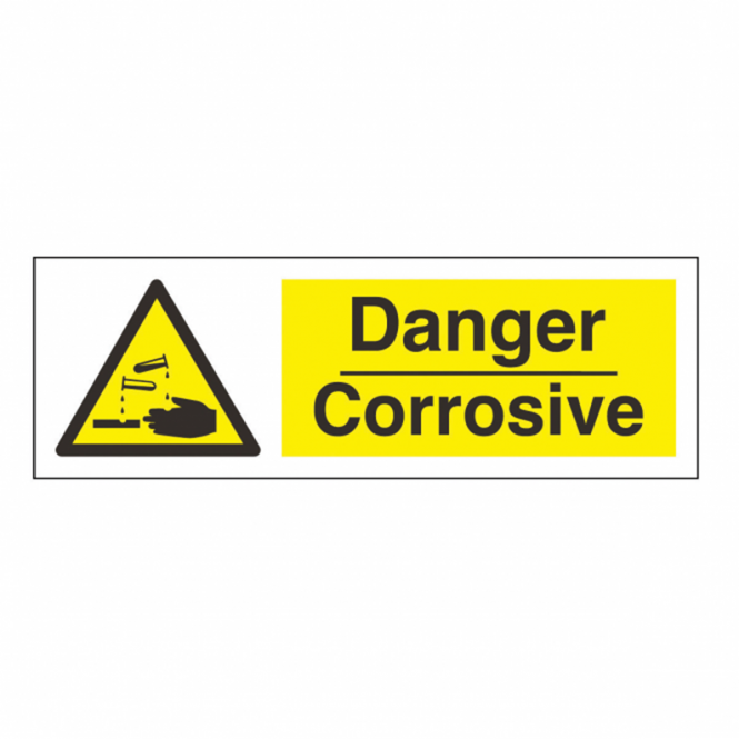 Danger Corrosive Safety Sign