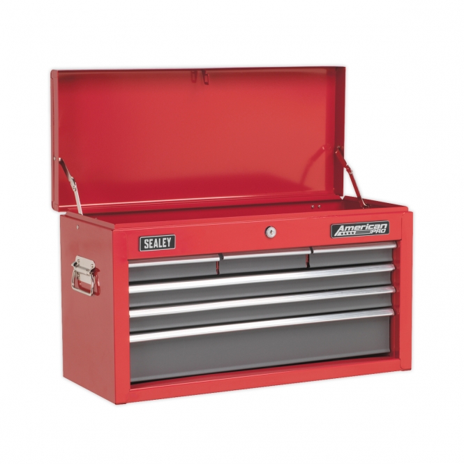 Sealey American Pro Topchest | 6 Drawer | Red