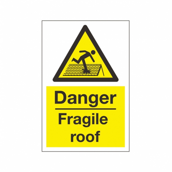 Danger Fragile Roof Safety Sign