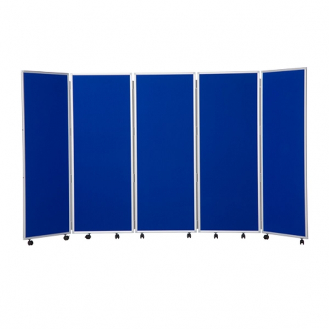 Concertina Room Dividers 5 Panels | 1500h mm | Woolmix Fabric