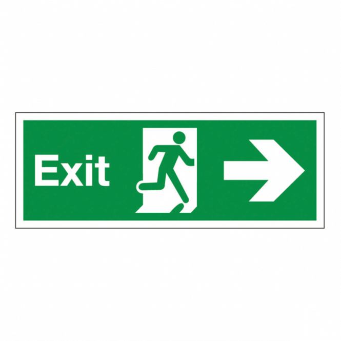 Exit Arrow Right Safety Signs