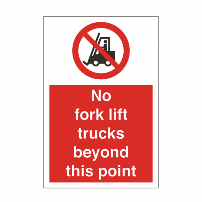 No Forklift Trucks Safety Sign