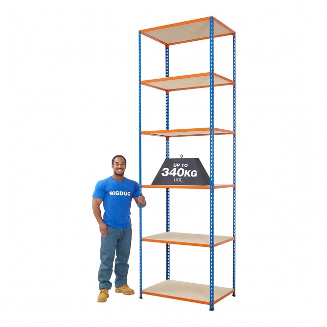 BiG340 Blue & Orange 3050mm High Shelving