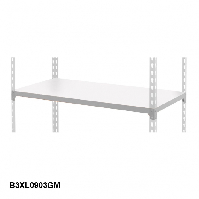 BiG340 Extra Melamine Shelf 915w X 305d Mm 340kg UDL Grey