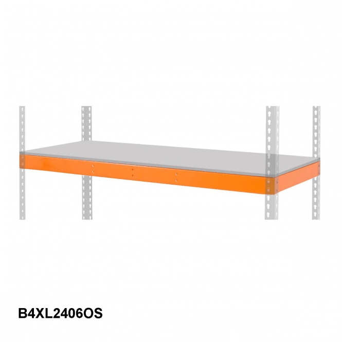 BiG400 Extra Steel Panel Level 2440w x 610d mm 400kg UDL Orange