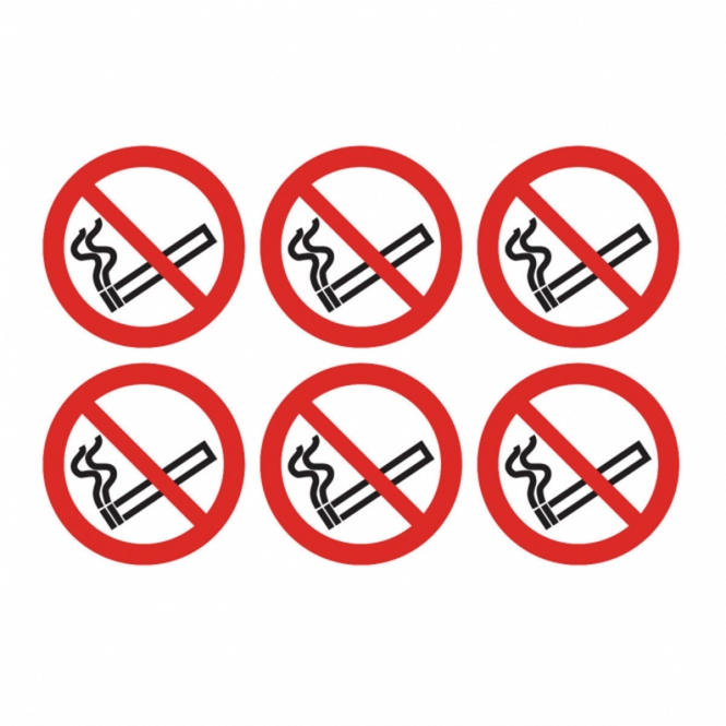 24 No Smoking Symbol 6 Per Sheet 4 Sheets Safety Sign With BiGDUG