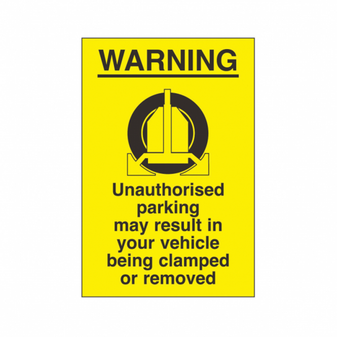 Warning Clamped Vehicle Safety Signs